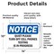 Signmission Quiet Please Turn Off Cell Phones Testing, 14 in W x Rectangle, Vinyl Decal OS-2PACK-NS-D-1014-L-17951 - alternate 3